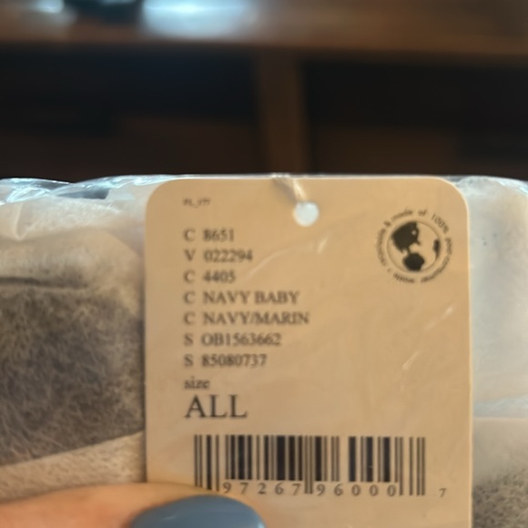 Free People Quilted Carryall Color Navy Baby - Picture 5 of 6